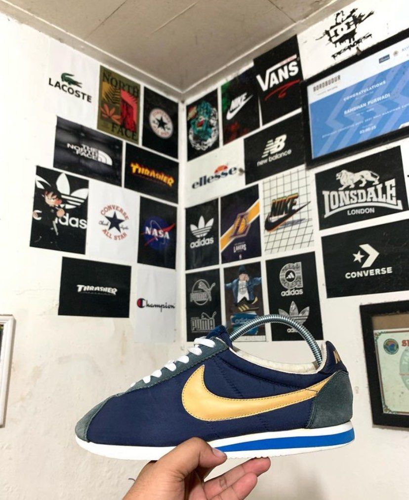 Cortez nylon blue yellow london online