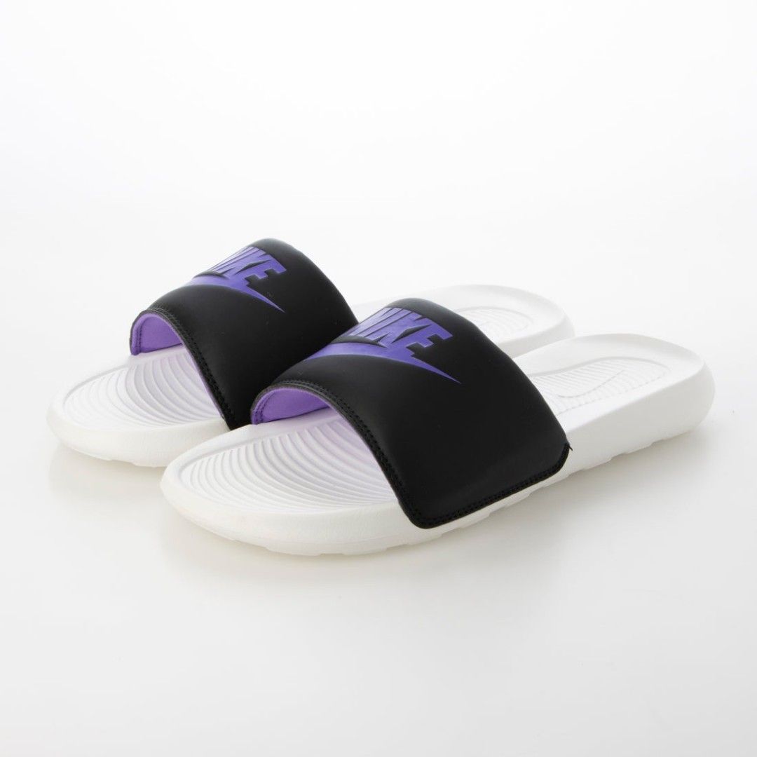 Dark purple nike slides discount