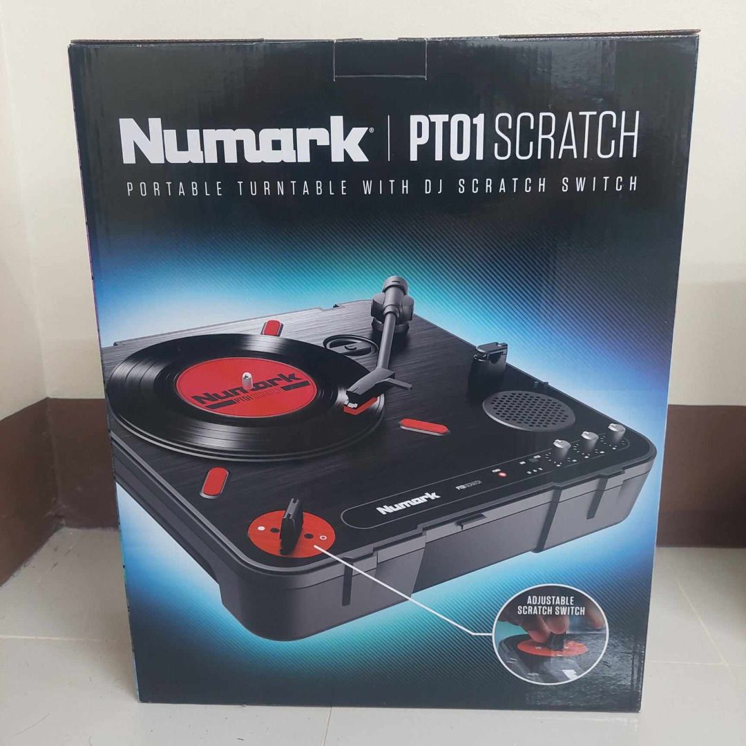 Numark Portable Turntable PT01 Scratch, Hobbies & Toys, Music & Media ...