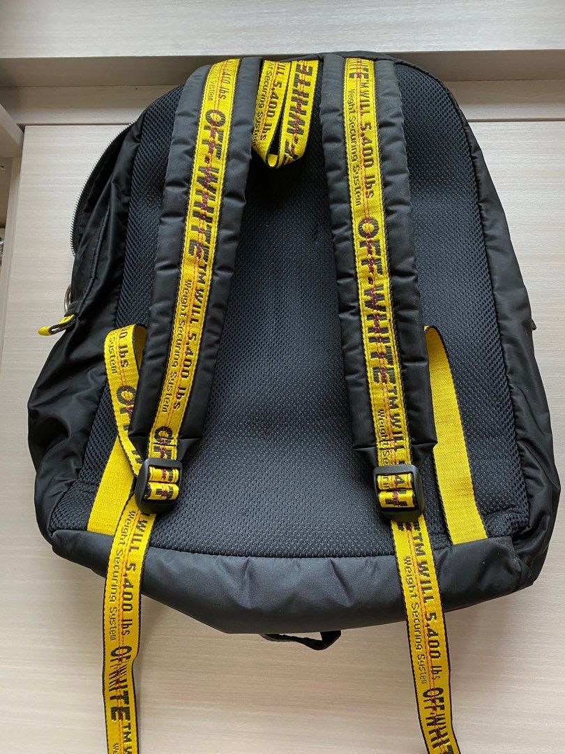 Off white mens deals designer backpacks