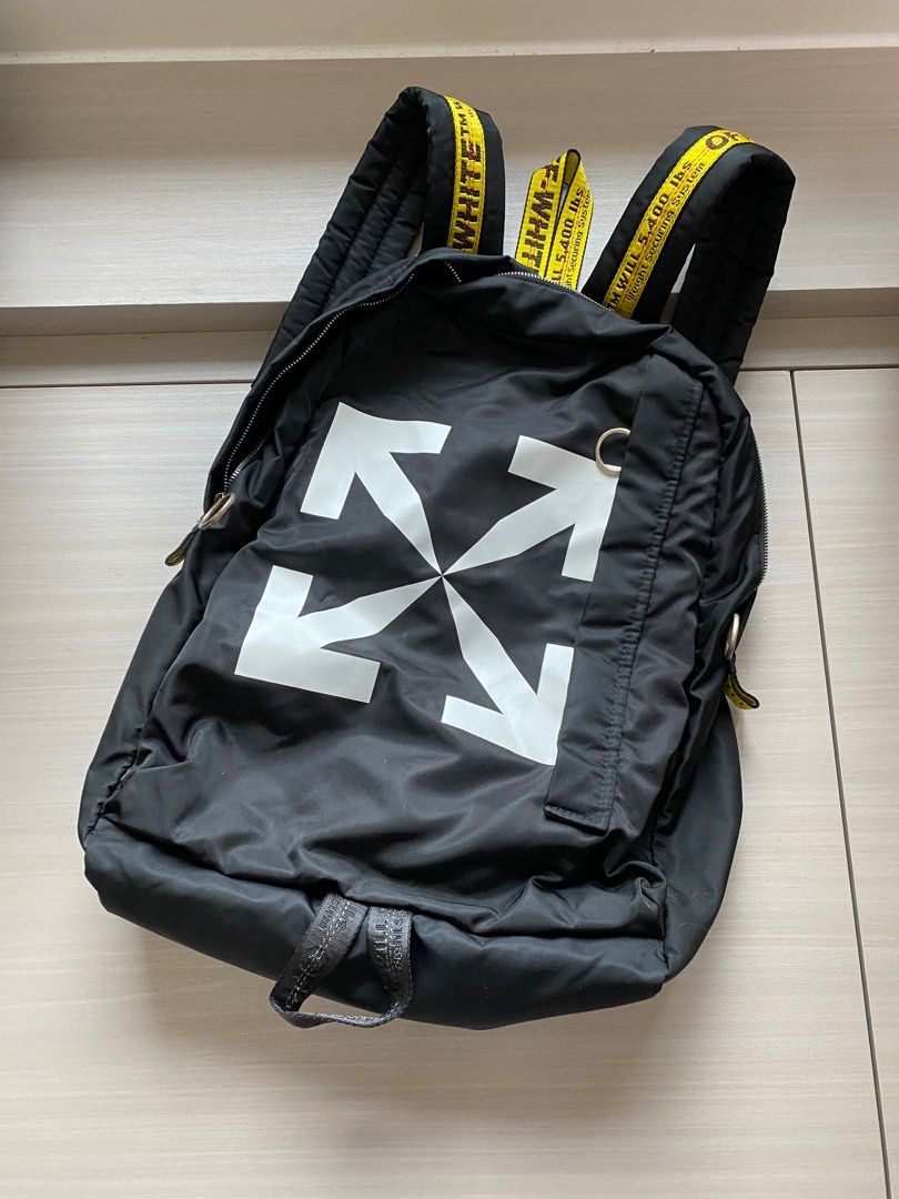 Off white top mens designer backpacks