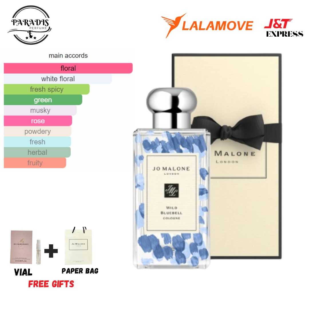 ORIGINAL AUTHENTIC JO MALONE WILD BLUEBELL 100ML (2020 LIMITED BLUE ...