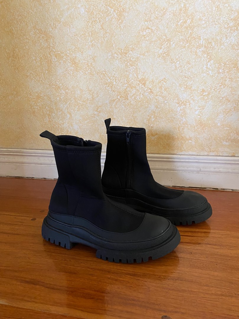 Zara kids hot sale black boots
