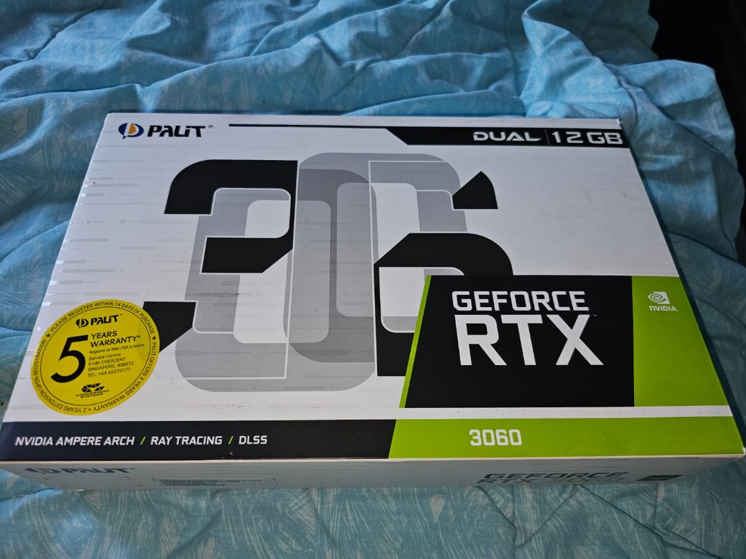 Palit GeForce RTX 3060 Dual 12GB GDDR6 Graphics Card, Computers & Tech ...