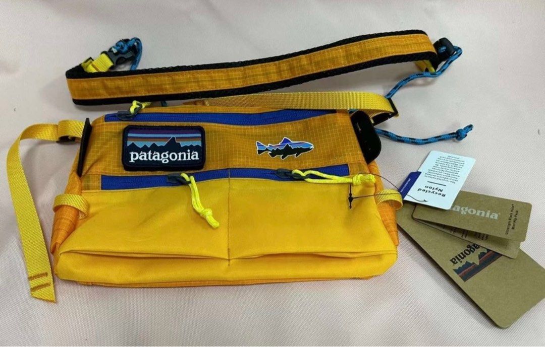 Patagonia Outdoor Plaid Fly Fishing Chest Bag Street Bag Shoulder  Waterproof Crossbody Bag