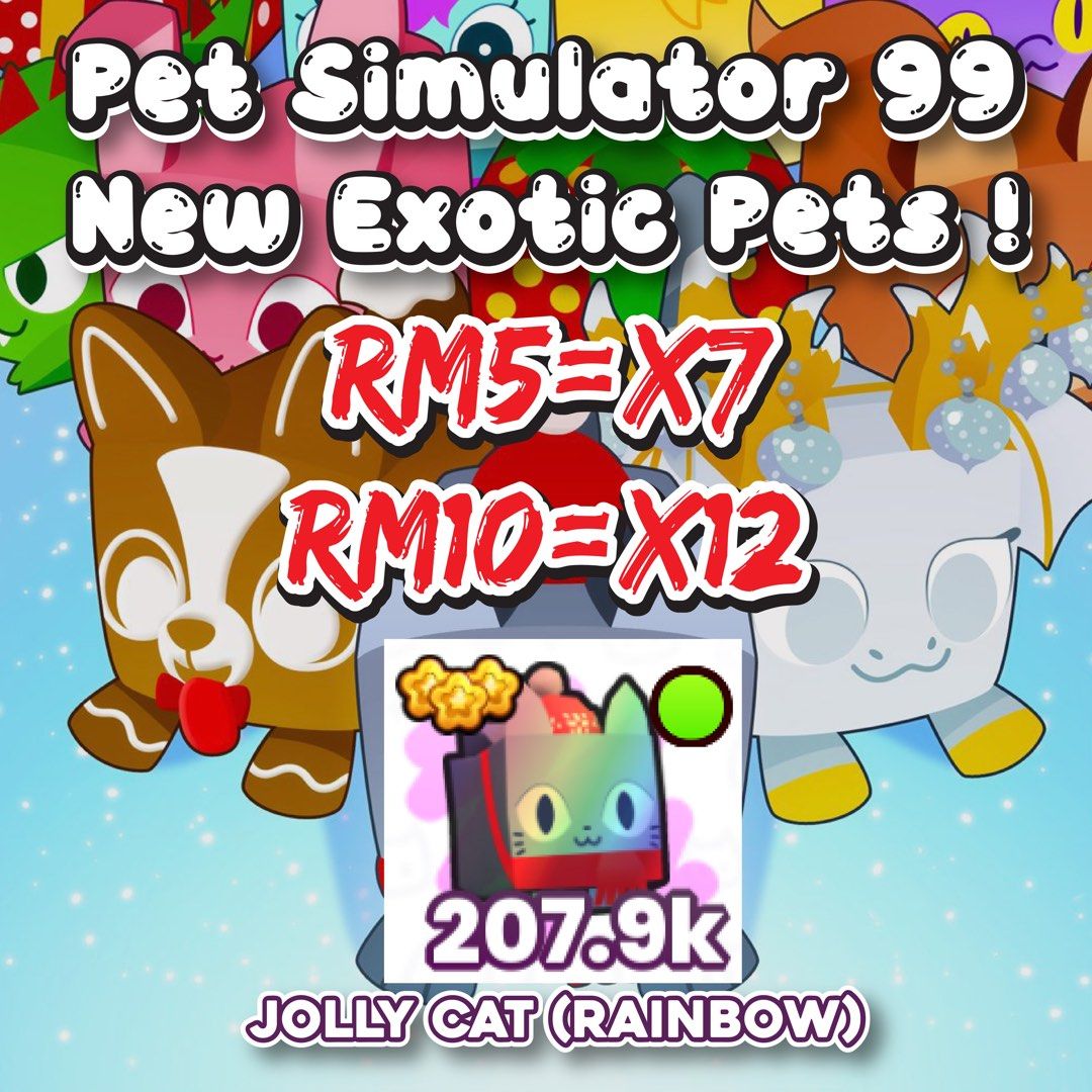 Pet Simulator 99 Christmas Update New !, Video Gaming, Video Games, Others  on Carousell