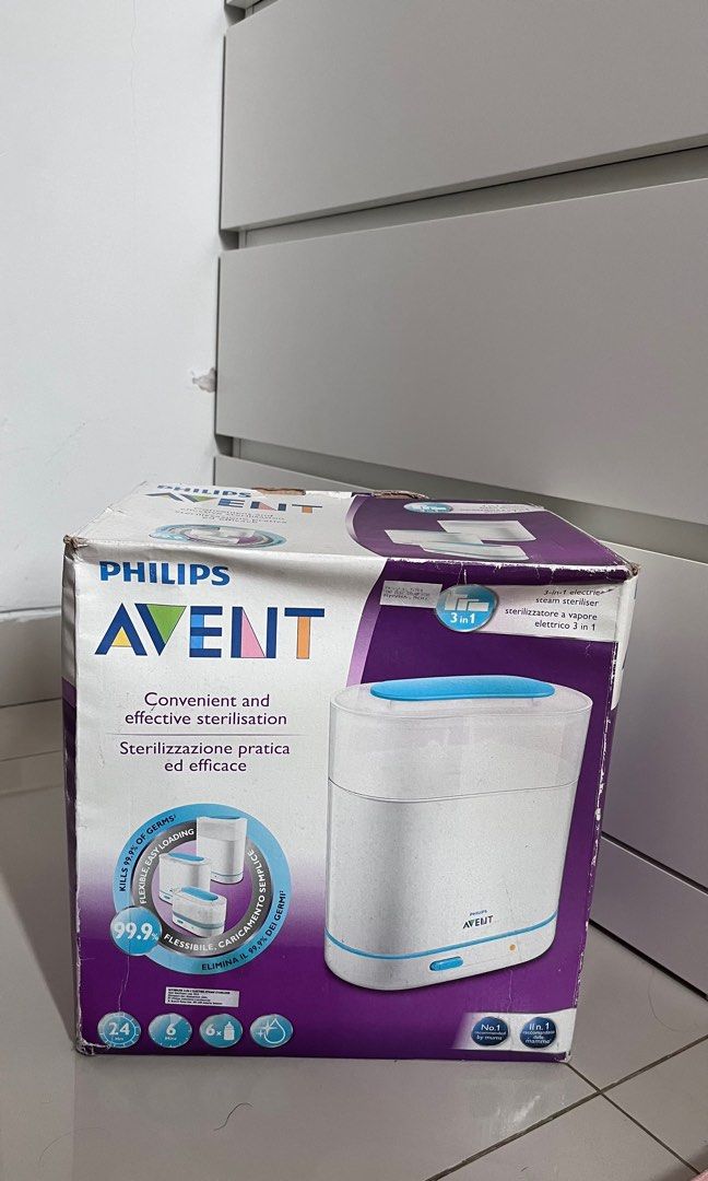 Philips Avent 3in1 Steam Sterilizer, Bayi & Anak, Perawatan & Makanan Anak  di Carousell