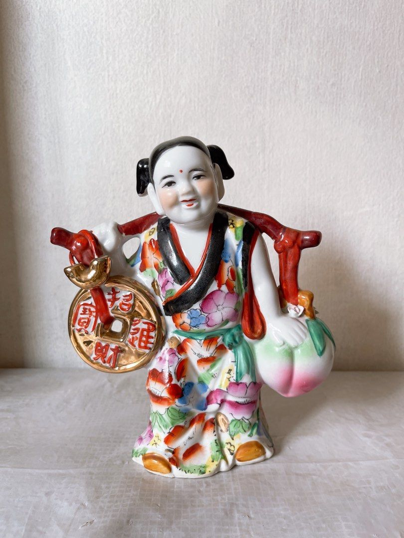 Porcelain Chinese Man Figurine., Furniture & Home Living, Home Decor, Other Home Decor on Carousell
