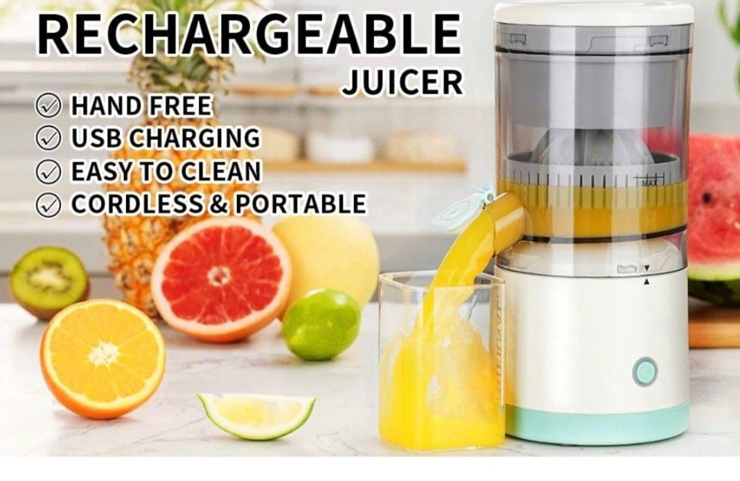Electric Citrus Juicer, Tintalk Rechargeable Wireless  