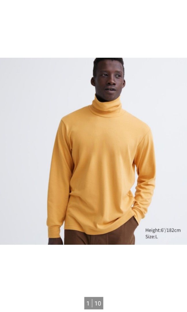 Preloved Turtleneck Uniqlo Fesyen Pria Pakaian Atasan di Carousell