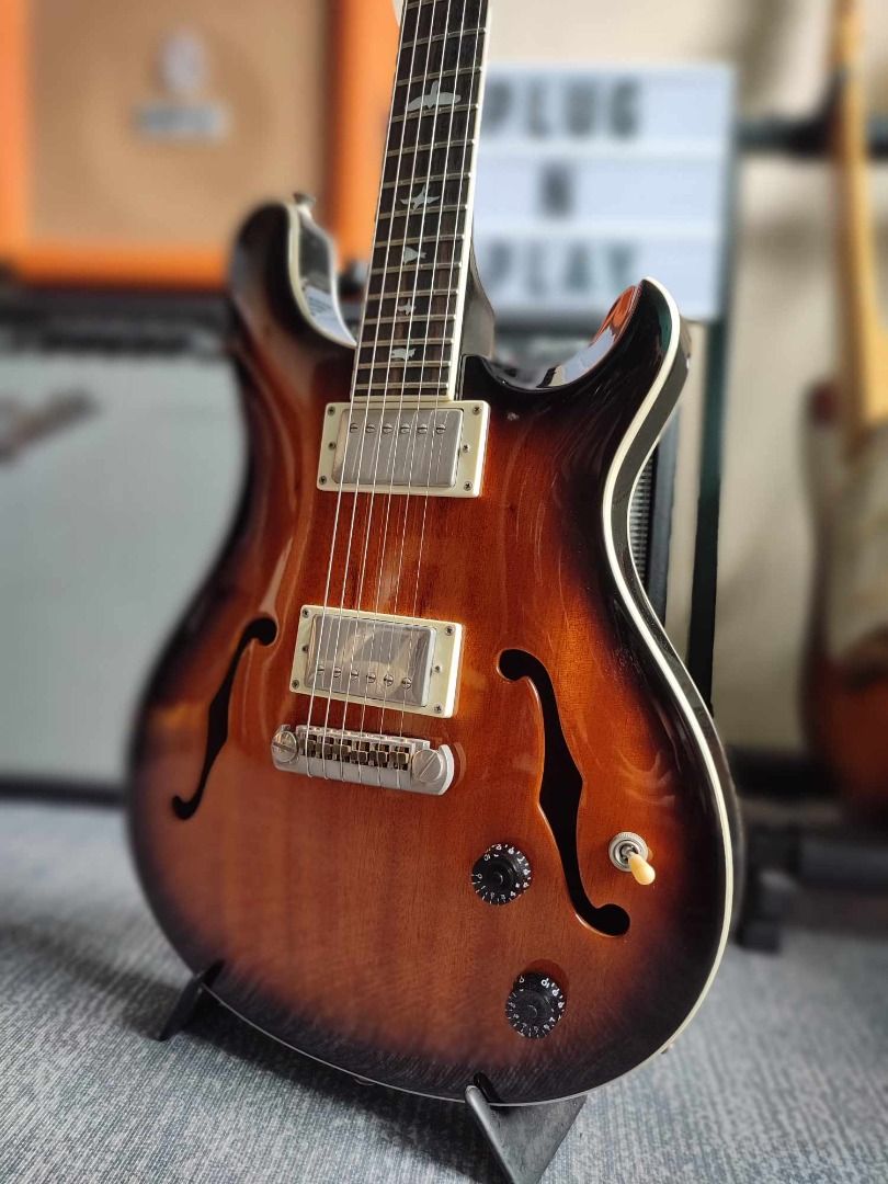 PRS SE Hollowbody TriColor Sunburst with Gotoh 510 Locking Tuners