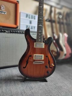 PRS SE Hollowbody Tri-Color Sunburst with Gotoh 510 Locking Tuners Double Speed Lock and hardcase