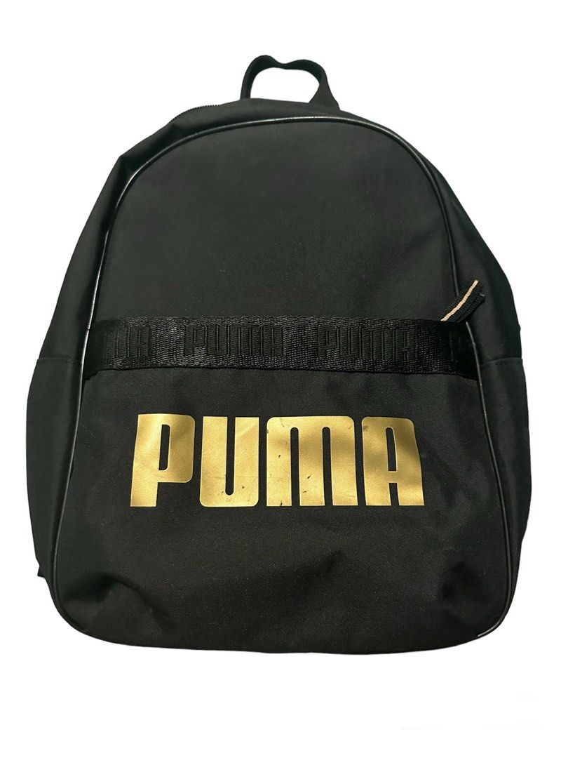 Puma black 2024 and gold backpack