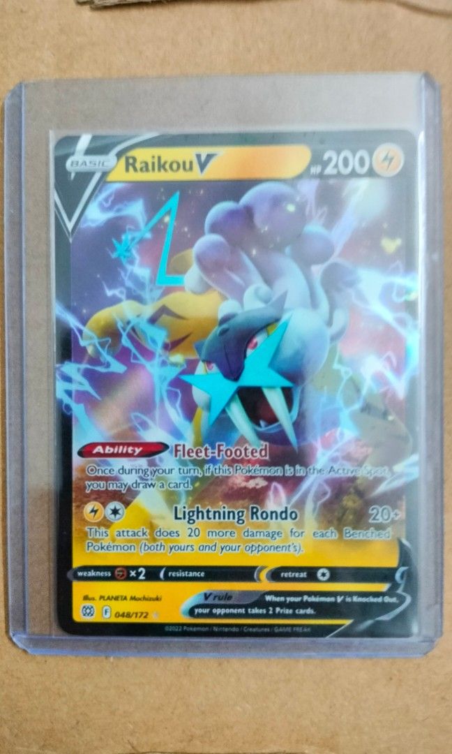 Raikou V 048/172 Ultra Rare Pokemon Card (SWSH Brilliant Stars