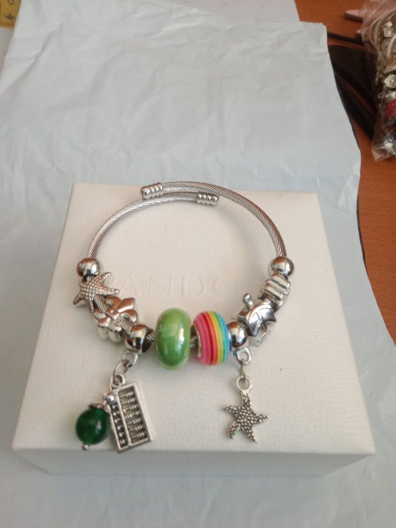 Rainbow cheap charm bracelet