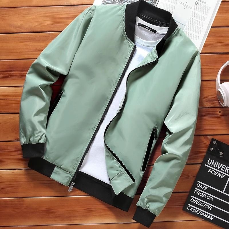 READY STOCK Men Casual Outing Motor Rider Cool Bomber Jacket Plus