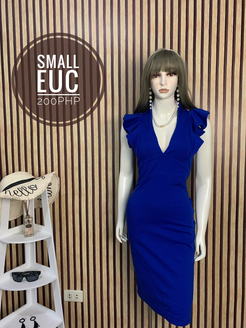 Emily Mini Dress - Royal Blue main image 0