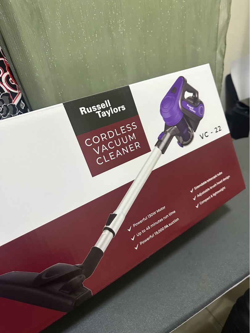 Russel Taylor Cordless Vacuum vc 22, TV & Home Appliances, Vacuum