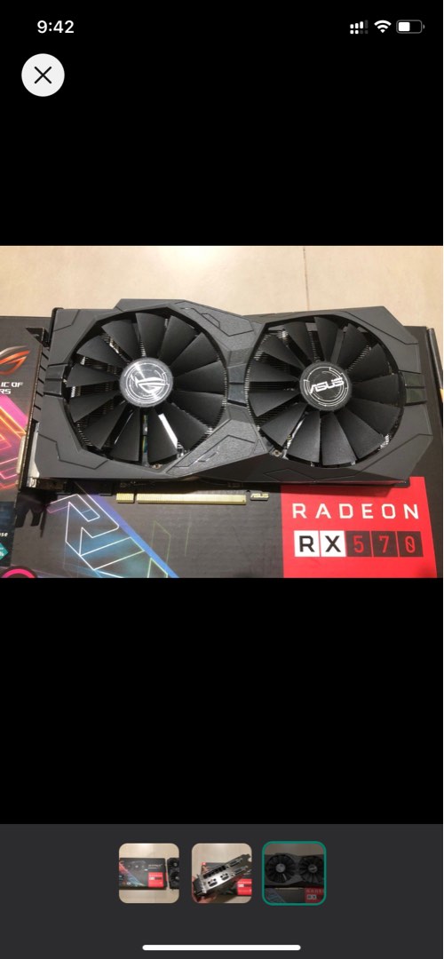 RX 570 STRIX 4GB Computers Tech Parts Accessories Computer