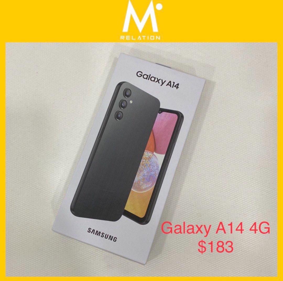 SAMSUNG GALAXY A14 5G Black 6GB + 128GB A146P, Mobile Phones & Gadgets,  Mobile Phones, Android Phones, Samsung on Carousell