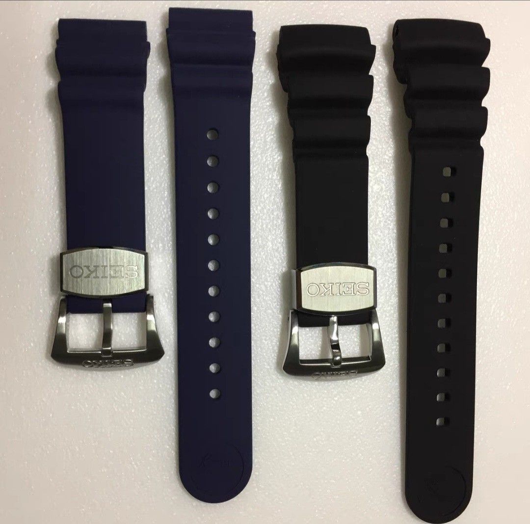 Seiko blue rubber strap 22mm store