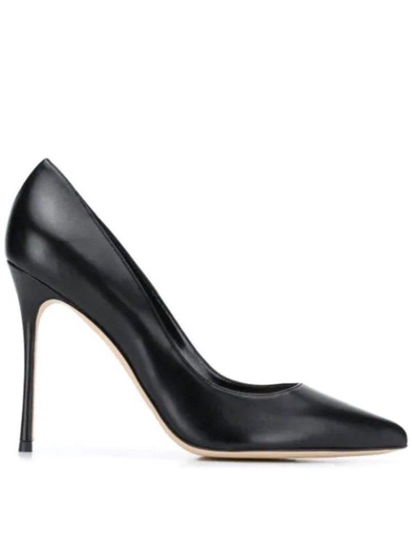 Sergio Rossi Black Pointed High Heels 12cm 37 Women s Fashion