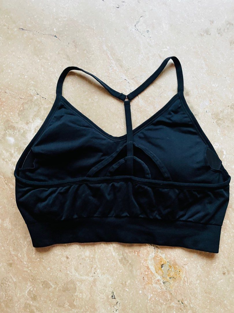 Solid Backless Sports Bra