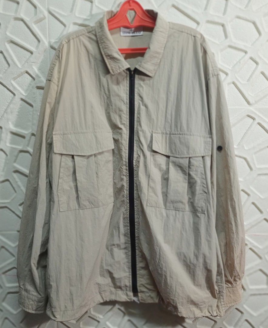 Mki nylon deals zip shirt jacket