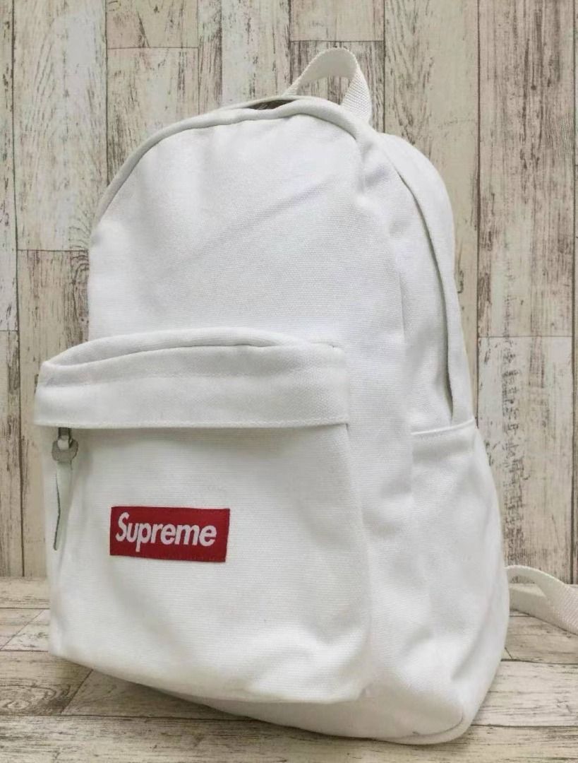 supreme Canvas backpack ホワイト