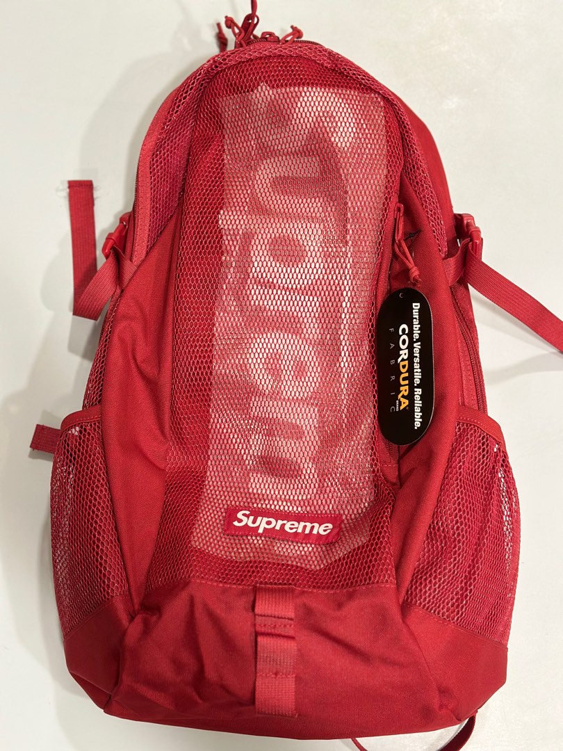 Supreme backpack 2025 dark red