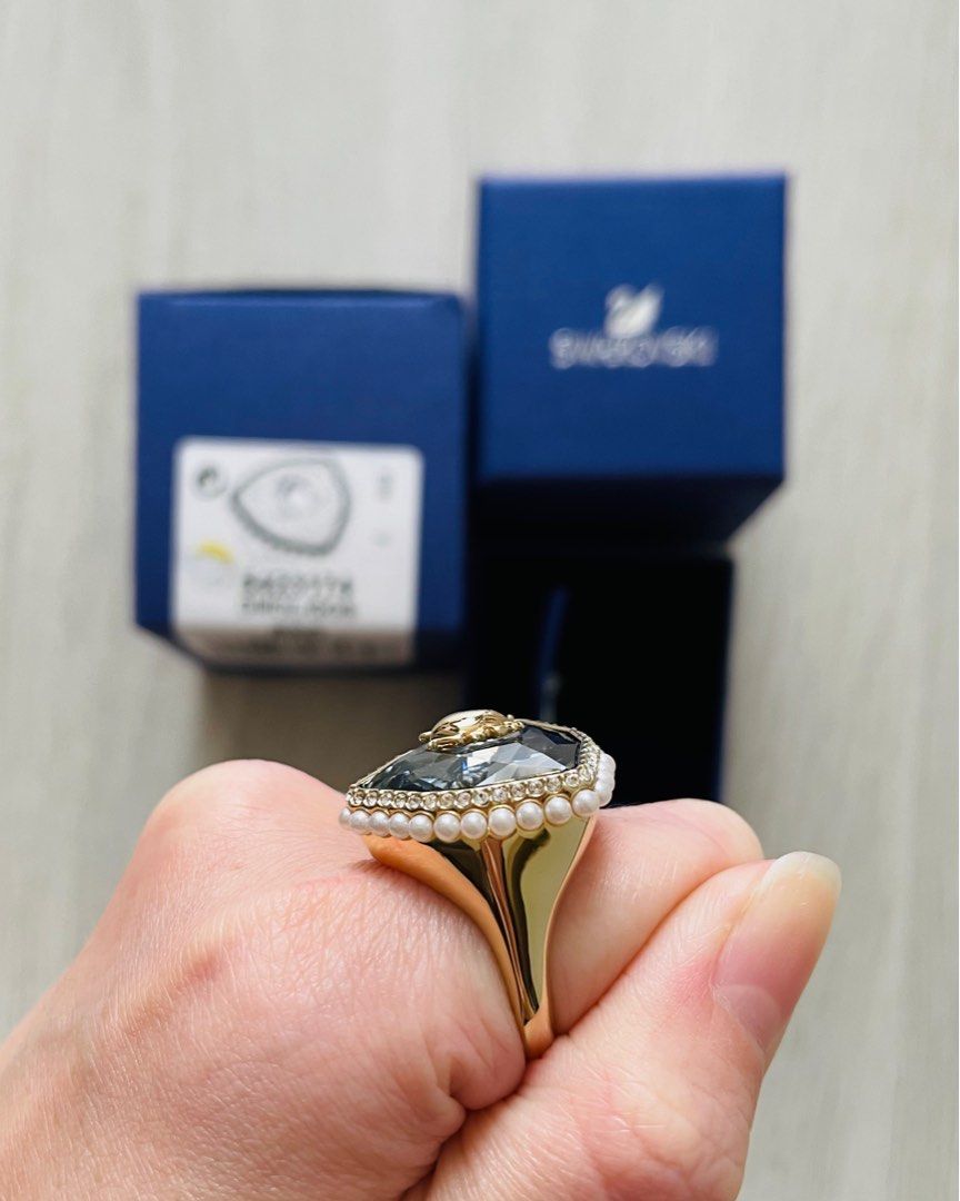 Swarovski wishbone shop ring