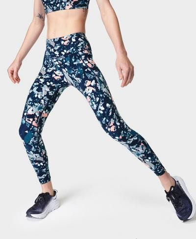 [Sweaty Betty] 70% off Original Retail Price - Preloved - Power 7/8 Gym  Leggings Tights ( Size S, Colour: Pink Floral Collage Print, Original  Retail