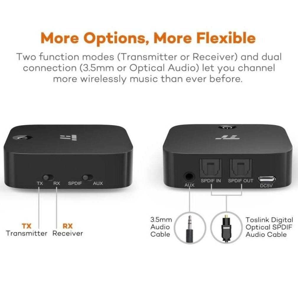 Taotronics bluetooth 5.0 transmitter and receiver deals