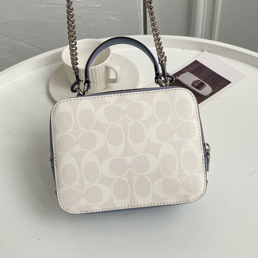 TAS BRANDED WANITA COACH BOX X DISNEY CINDERELLA, Fesyen Wanita