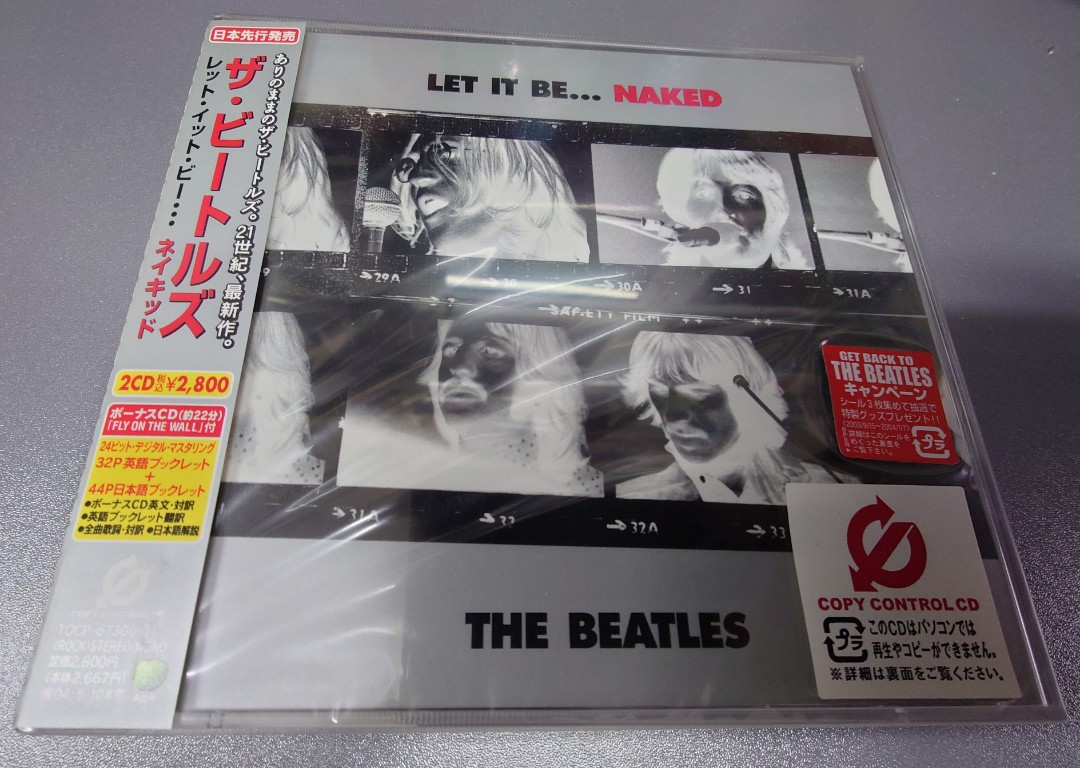 THE BEATLES LET IT BE NAKED 2 CD MADE IN JAPAN 2800yen日版剛開彷如