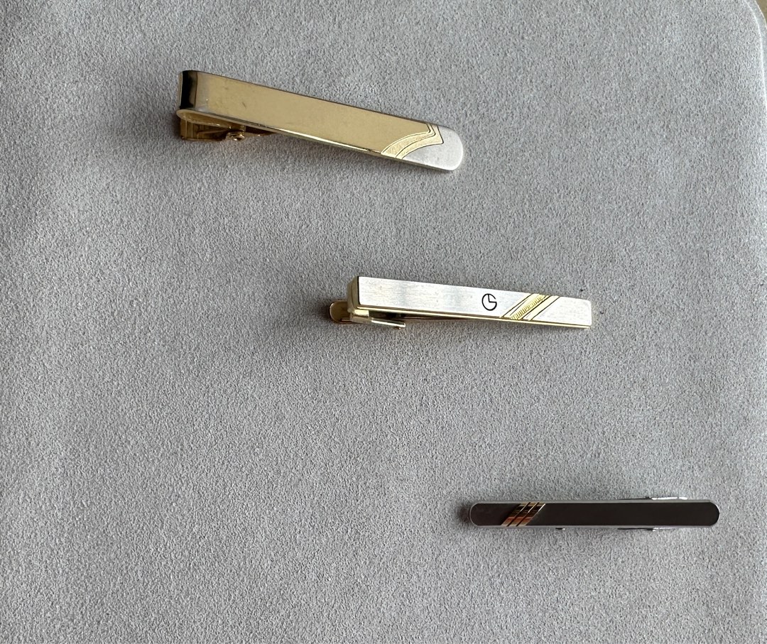 Tie clips 領呔夾, 男裝, 手錶及配件, 領帶 - Carousell