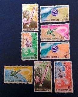 Togo 1967 - Space Achievements of France 8v. (used) COMPLETE SERIES