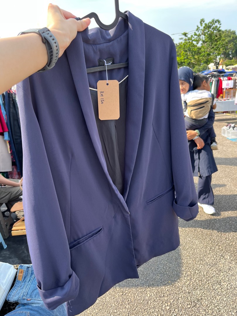 Topshop navy blazer sale