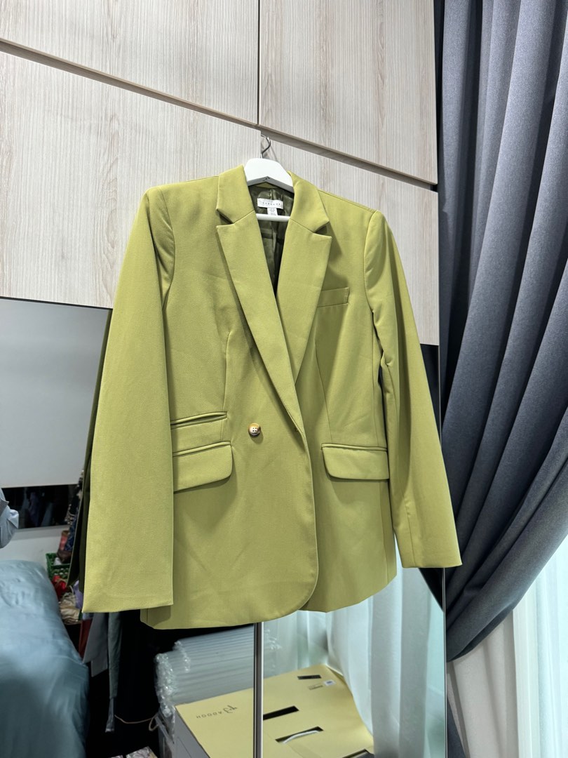 Topshop Blazer Green