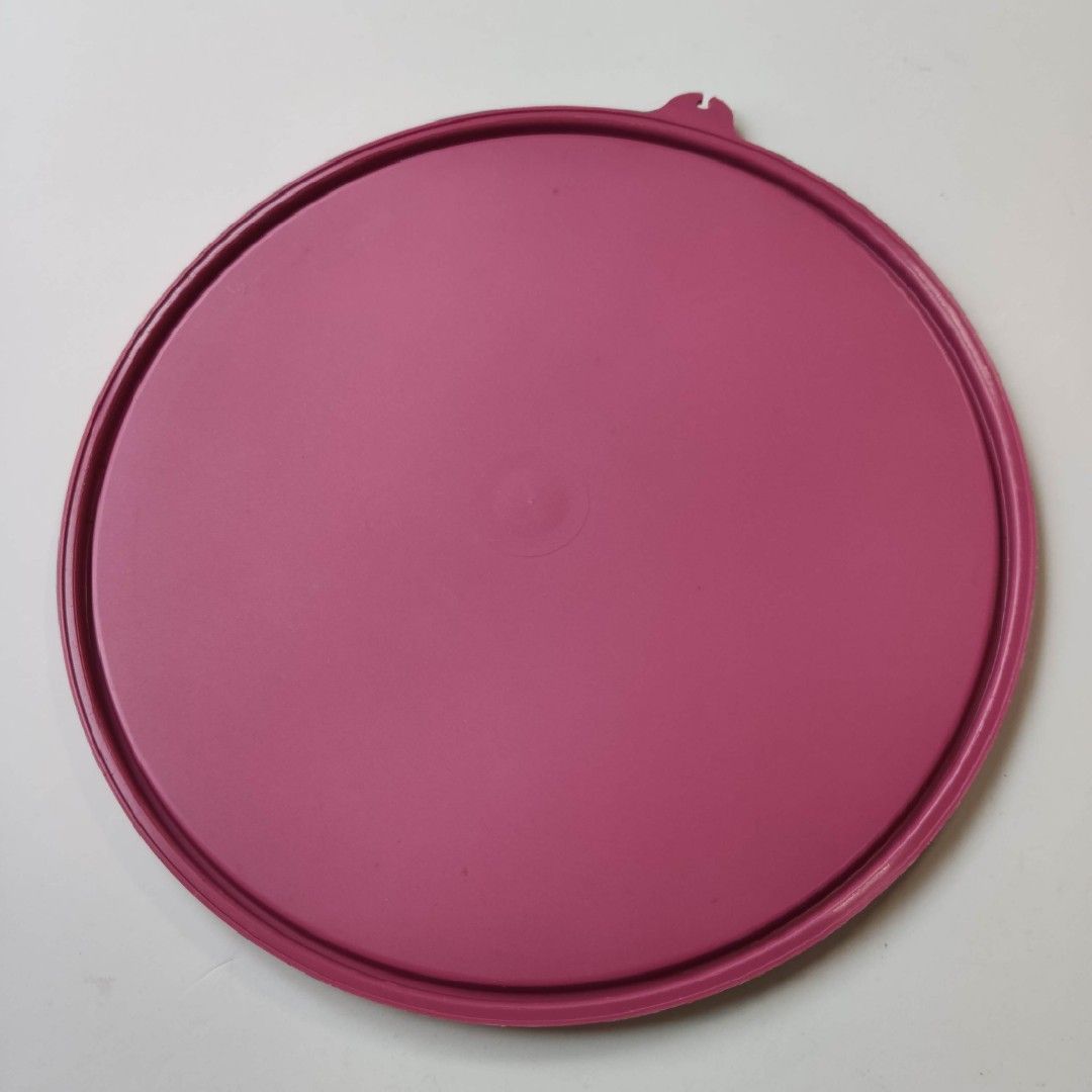 Tupperware lid 23011 Z maroon circle 22cm round vintage replacement