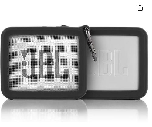 TXEsign Protective Silicone Stand Up Carrying Case for JBL Clip 3  Waterproof Portable Bluetooth Speaker (Black)