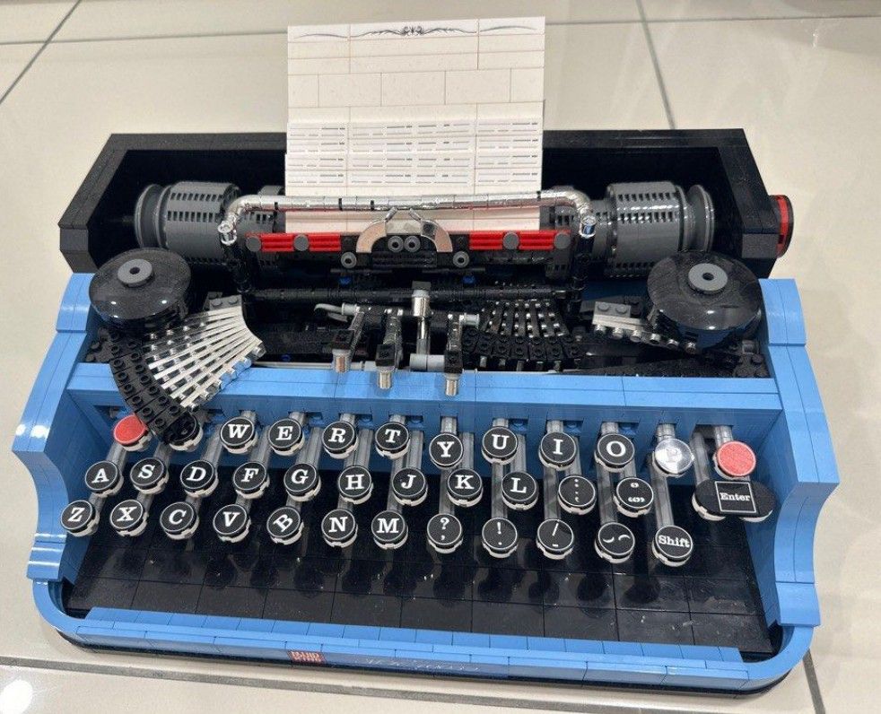 Typewriter (not official Lego), Hobbies & Toys, Toys & Games on Carousell