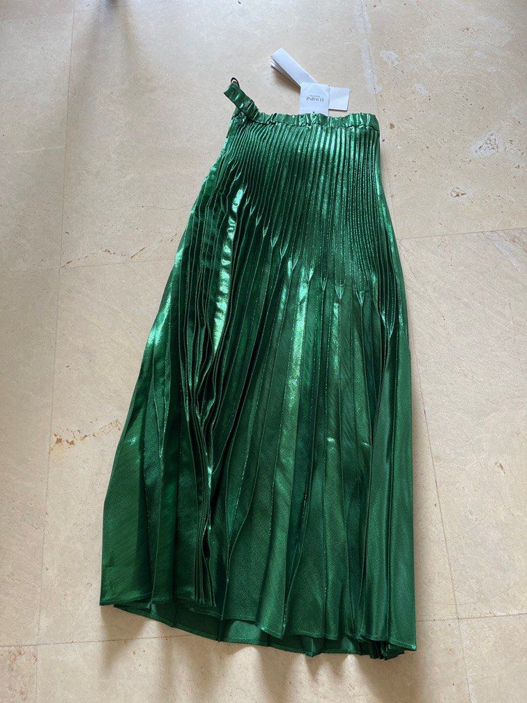 Green midi online skirt 3d