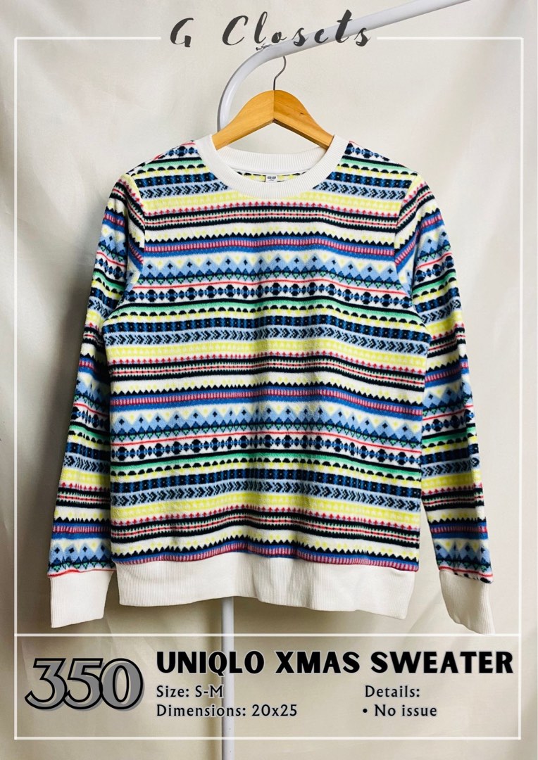 Uniqlo Xmas sweater Women s Fashion Coats Jackets and Outerwear on Carousell