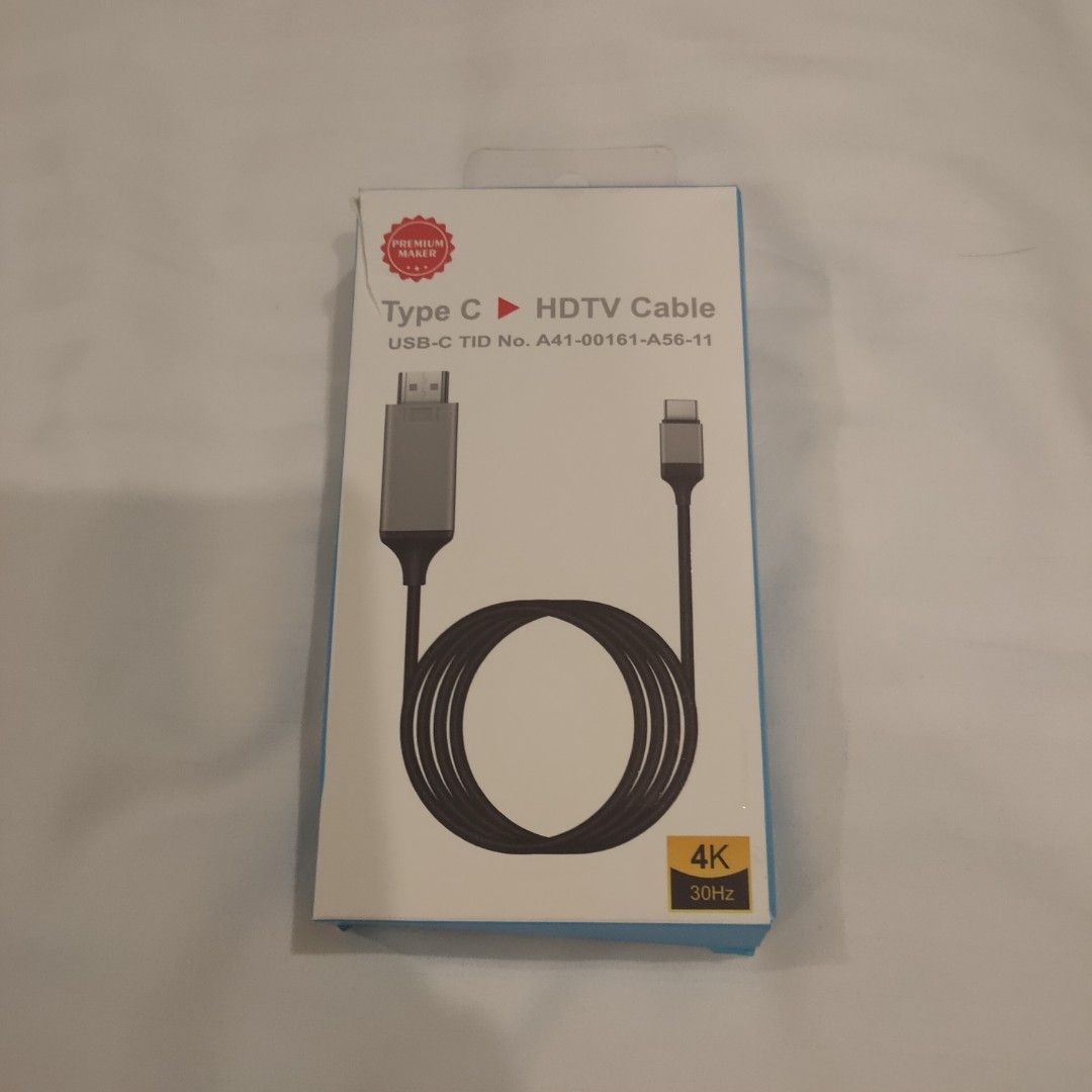 Premium Maker Type C to HDMI HDTV Cable USB-C TID No. A41-00161-A56-11 NEW