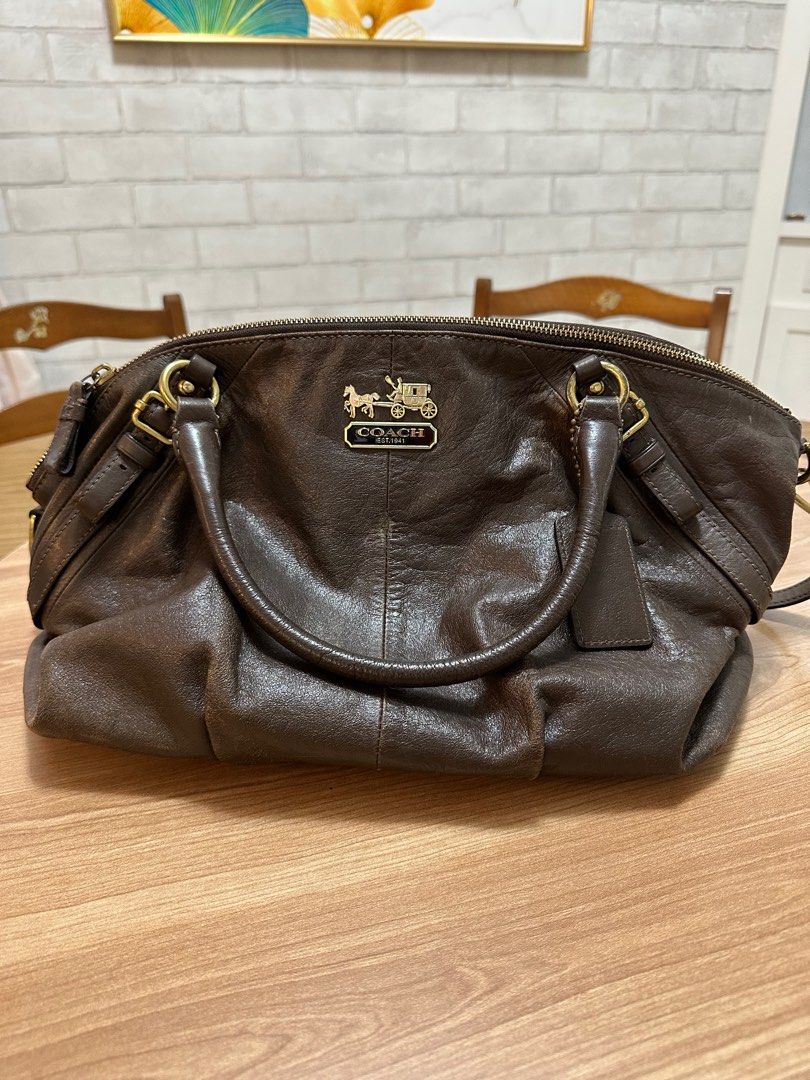 Used leather new arrivals coach purses