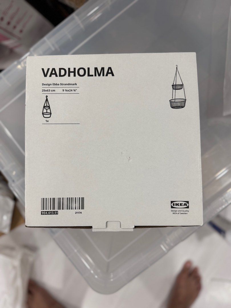 VADHOLMA Hanging storage, black/mesh, 9 ¾x24 ¾ - IKEA