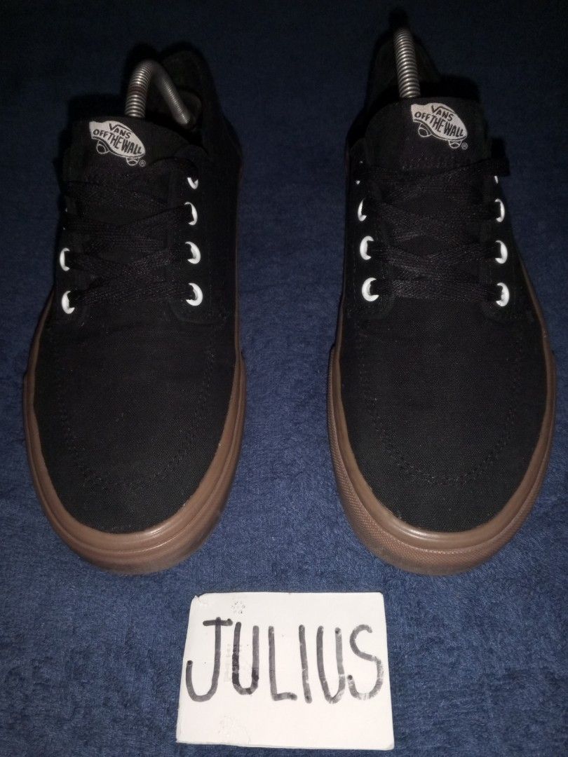 Black and deals tan vans