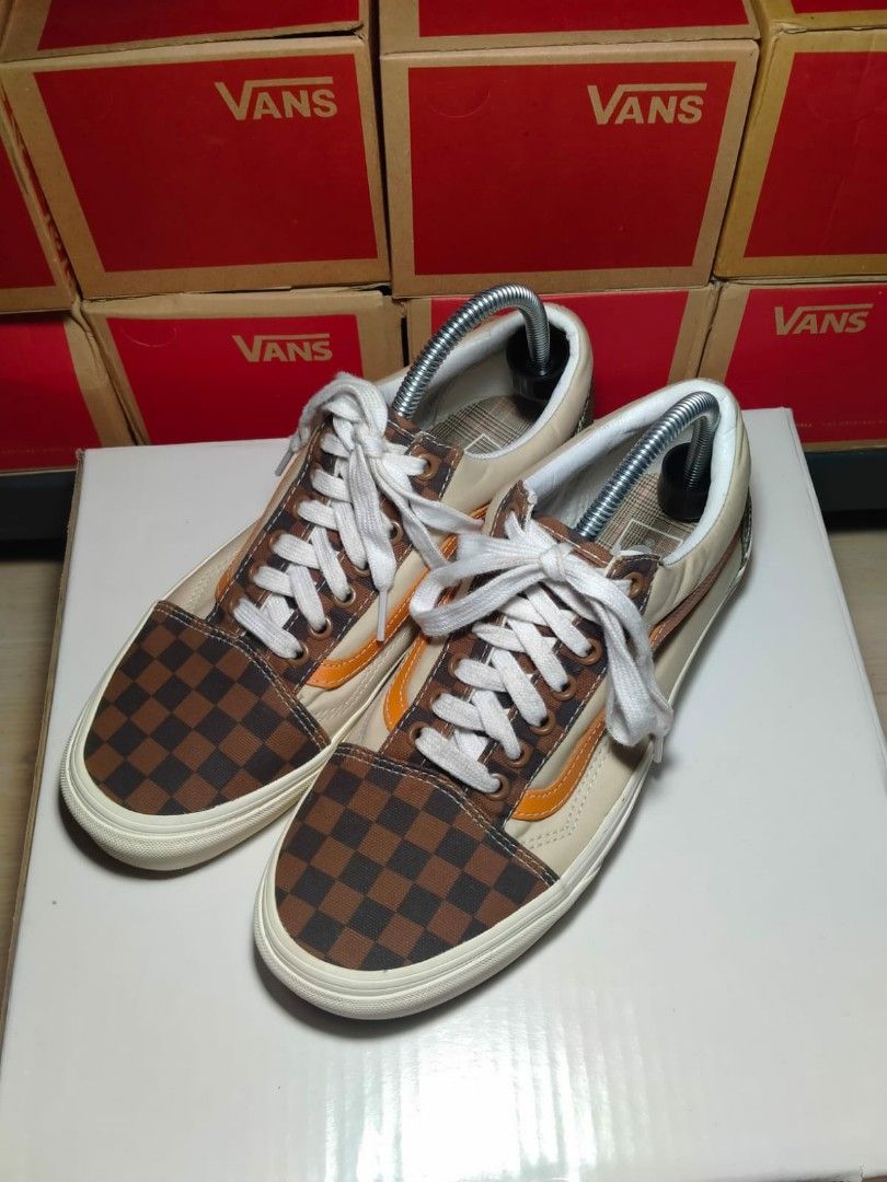 Vans OS Mixed Utility Checker, Fesyen Pria, Sepatu Sneakers di