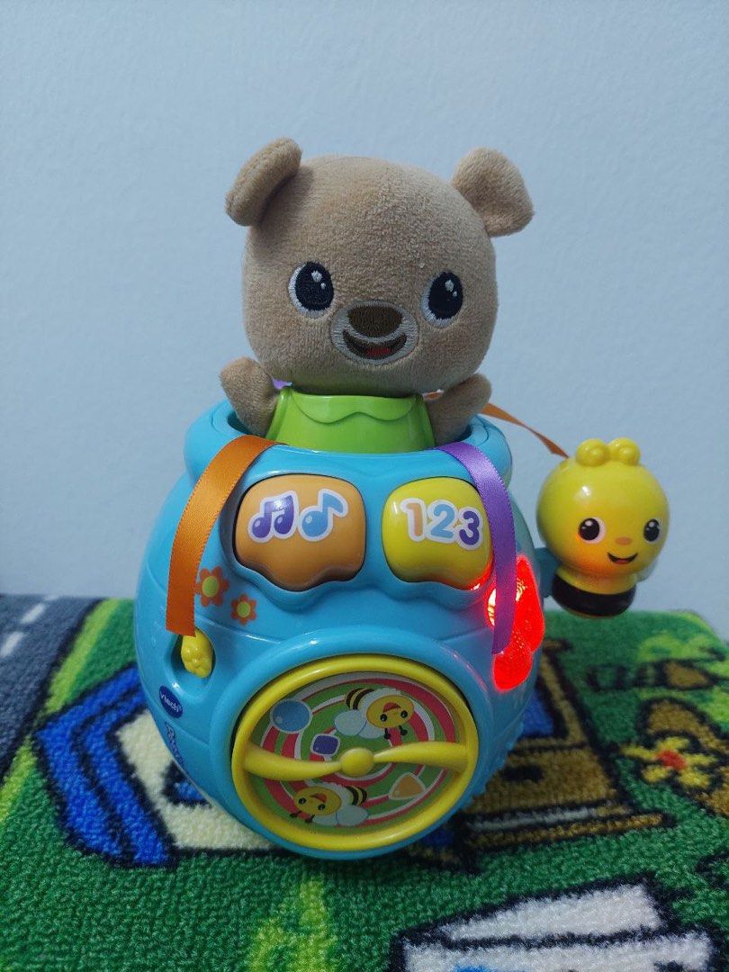 Peek a boo teddy bear, Hobbies & Toys, Toys & Games on Carousell